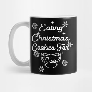 eating christmas cookies for two Mug